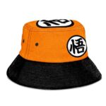 Kame Kanji Dragon Ball Z Orange and Black Cool Bucket Hat