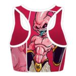 Kid Buu Dragon Ball Z Pink Powerful and Awesome Sports Bra