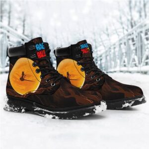 Kid Goku And Shenron Moon Silhouette All Weather Boots