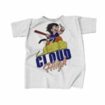 Kid Goku Cloud High White Dragon Ball Z T-Shirt