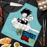 Kid Goku Krillin with Nimbus Cloud Dragon Ball Awesome Apron