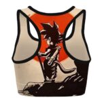 Kid Goku Sunset Artwork Dragon Ball Cool Awesome Sports Bra