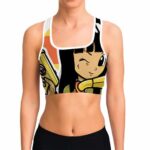 Kid Mai Dragon Ball Z White Orange Cute and Cool Sports Bra