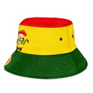 Kid Son Gohan Dragon Ball Z Yellow Green Red Cute Bucket Hat