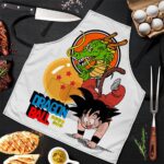 Kid Son Goku Playing with Shenron Dragon Ball Awesome Apron