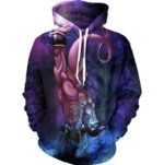 Kid Buu Spirit Ball Destruction Dark Powerful 3D Pocket Hoodie