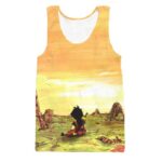 Kid Young Gohan Break Wasteland Landscape Beautiful Tank Top - Saiyan Stuff