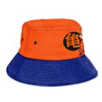 Krillin Kanji Bragon Ball Z Orange and Blue Cool Bucket Hat