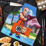 Krillin Kanji Kame House Island Dragon Ball Z Awesome Apron