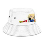 Krillin and Android 18 Dragon Ball Z White Cool Bucket Hat