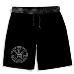 Kush Collective Marijuana Saiyan Logo Black Beach Shorts