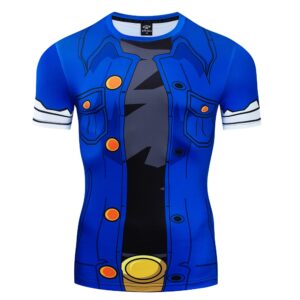 Lazuli Android 18 Blue Outfit Red Ribbon Army 3D Women Gym T-Shirt