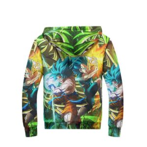 Legendary Super Saiyans Goku Vegeta & Broly Fleece Jacket