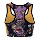 Lord Beerus Eating Ramen Dragon Ball Z Cool Hip Sports Bra