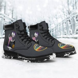 Lord Frieza And Spaceship Logo Art All Season Boots