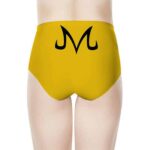Majin Logo Dragon Ball Z Cool Yellow Women's High-Waist Brief