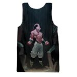 Majin Buu Pure Evil Black Painting Graffiti Art 3D Tank Top - Saiyan Stuff