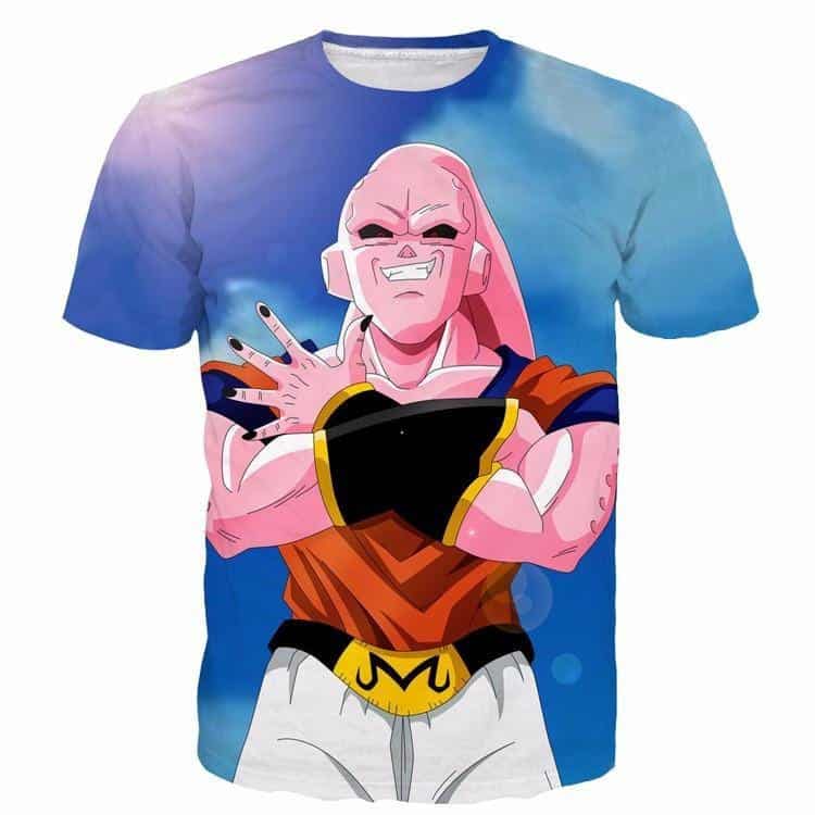 Camiseta majin boo anime dragon ball z unissex