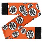 Master Roshi Kanji Symbol Pattern Orange Wool Muffler