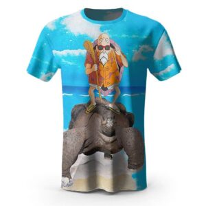 Master Roshi Turtle Shell Sky 3D Cool T-Shirt