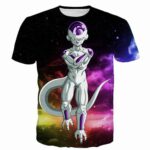 Mighty Frieza Flying Space Galaxy Swag Black Ultimate 3D T-Shirt - Saiyan Stuff