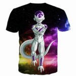 Mighty Frieza Flying Space Galaxy Swag Black Ultimate 3D T-Shirt - Saiyan Stuff