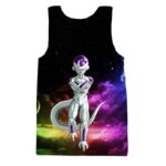 Mighty Frieza Flying Space Galaxy Swag Black Ultimate 3D Tank Top - Saiyan Stuff