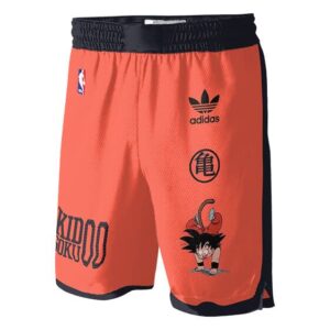 Monkey Kid Goku NBA Adidas-Inspired Jersey Shorts