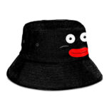 Mr Popo Face Dragon Ball Z All Black and Cute Bucket Hat