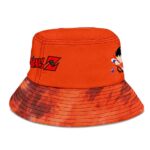Orange Minimalist Tie Dye Kid Goku Dragon Ball Bucket Hat