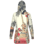 Palm Tree Cute Kid Goku Master Roshi Beige Hoodie Dress