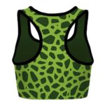 Perfect Cell Costume Dragon Ball Z Green Awesome Sports Bra