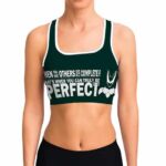 Perfect Cell Motivational Quote DBZ Cool Awesome Sports Bra