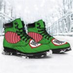 Piccolo Demon Kanji Symbol Cosplay Green Combat Boots