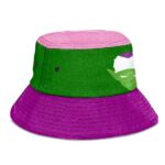Piccolo Dragon Ball Z Purple Green and Pink Namek Bucket Hat