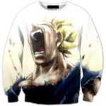 Pissed Off Angry Super Saiyan Vegeta Gets Mad Crewneck Sweatshirt - Saiyan Stuff