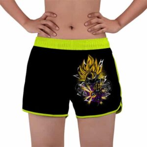 Powerful Goku And Gohan Kamehameha DBZ Women's Beach Shorts