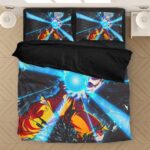 Powerful Son Goku Ultra Instinct Kamehameha Bedding Set