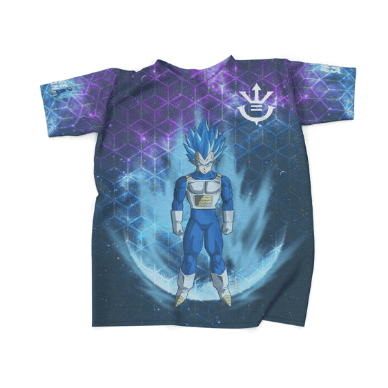 Prince Of Saiyan Vegeta Blue Galaxy Art T-Shirt