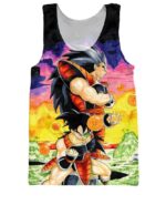 Raditz and Space Pirate Turles Saiyan Warriors Artwear 3D Tank Top - Saiyan Stuff