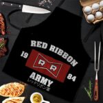 Red Ribbon Army Logo Dragon Ball Z Cool and Awesome Apron