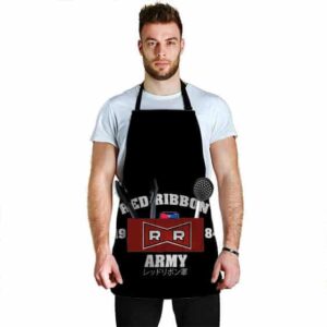Red Ribbon Army Logo Dragon Ball Z Cool and Awesome Apron