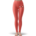 Red Ribbon Army Logo Pastel Red Minimalist Yoga Pants