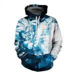 DBZ Son Goku Blue Kamehameha Powerful Super Saiyan Trendy Hoodie