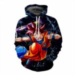 Battle Beerus God of Destruction Goku Super Saiyan Fighting Cool Hoodie