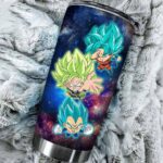 SSJ Blue Goku Vegeta And Broly Dragon Ball Super Tumbler