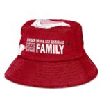 SSJ Gohan Quote Dragon Ball Z Red and Powerful Bucket Hat