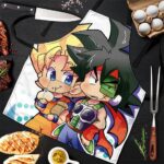 SSJ Son Goku with Bardock Dragon Ball Z Cool Powerful Apron