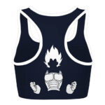 SSJ Vegeta Motivational Quote Dragon Ball Z Cool Sports Bra