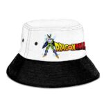 SSJ2 Gohan vs Cell Dragon Ball Z White and Black Bucket Hat
